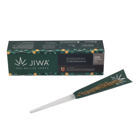JIWA 100 Pre-Rolled King Size Cones – 109 mm with 26 mm Filter Tip