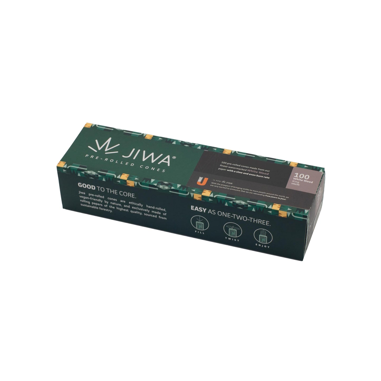 JIWA 100 Pre-Rolled King Size Cones – 109 mm with 26 mm Filter Tip