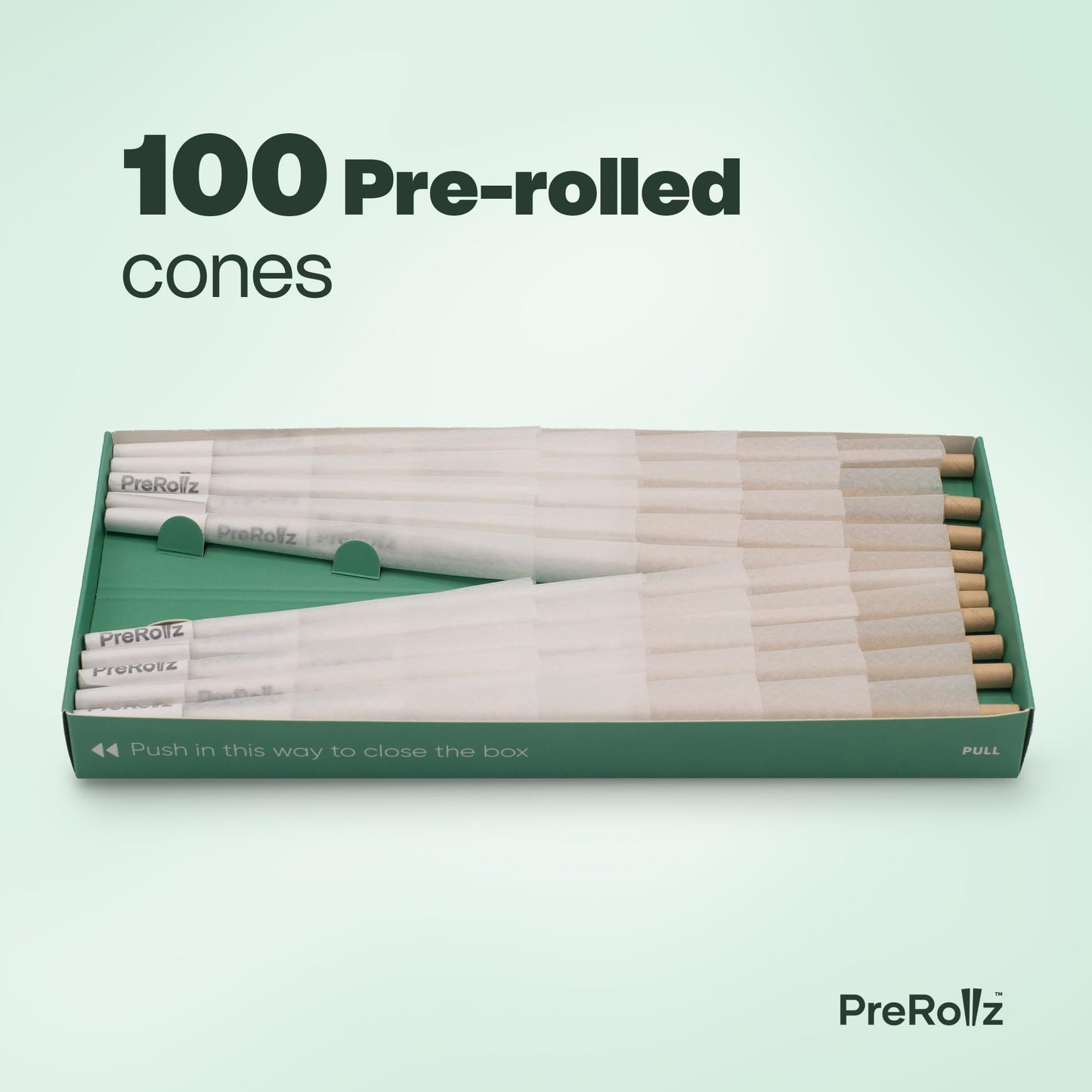 PreRollz 100 Pre-Rolled King Size Cones – 109 mm with 26 mm Filter Tip