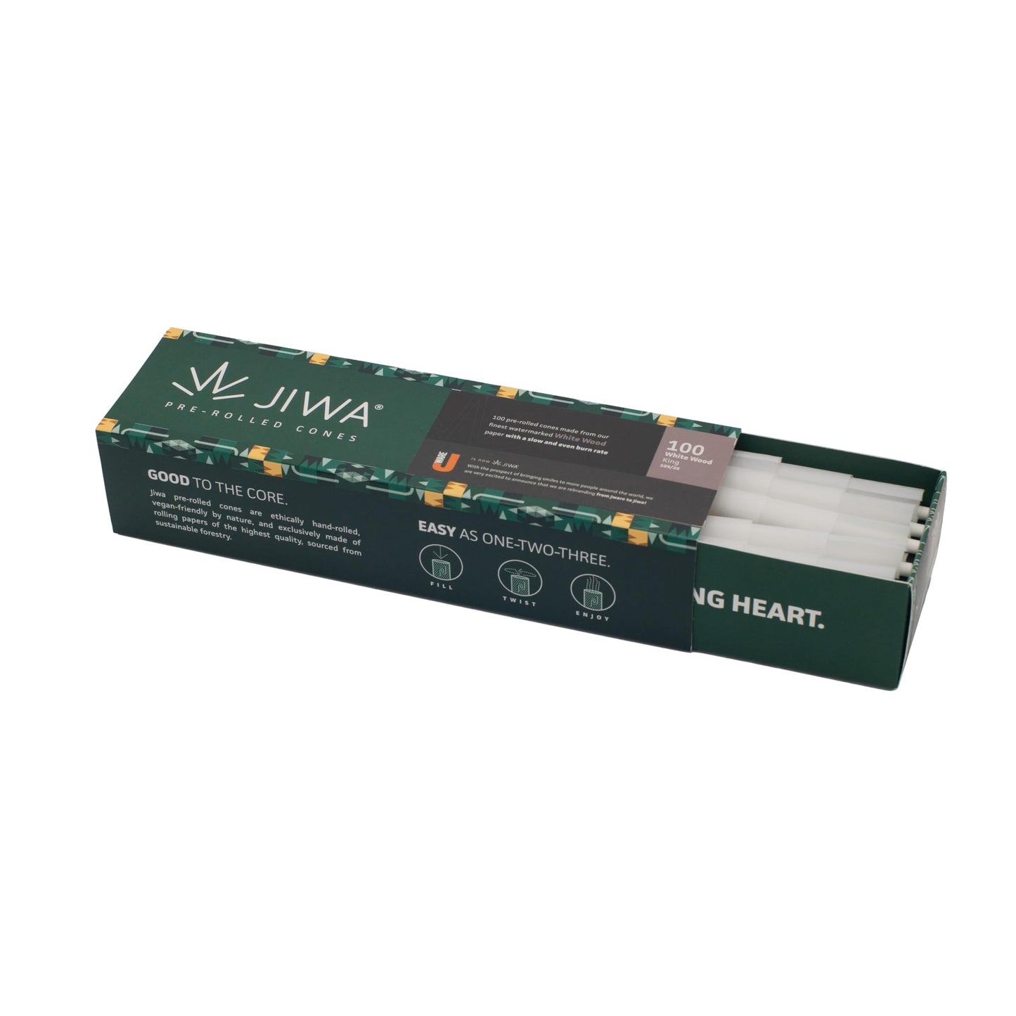 JIWA 200 Pre-Rolled King Size Cones – 109 mm with 26 mm Filter Tip