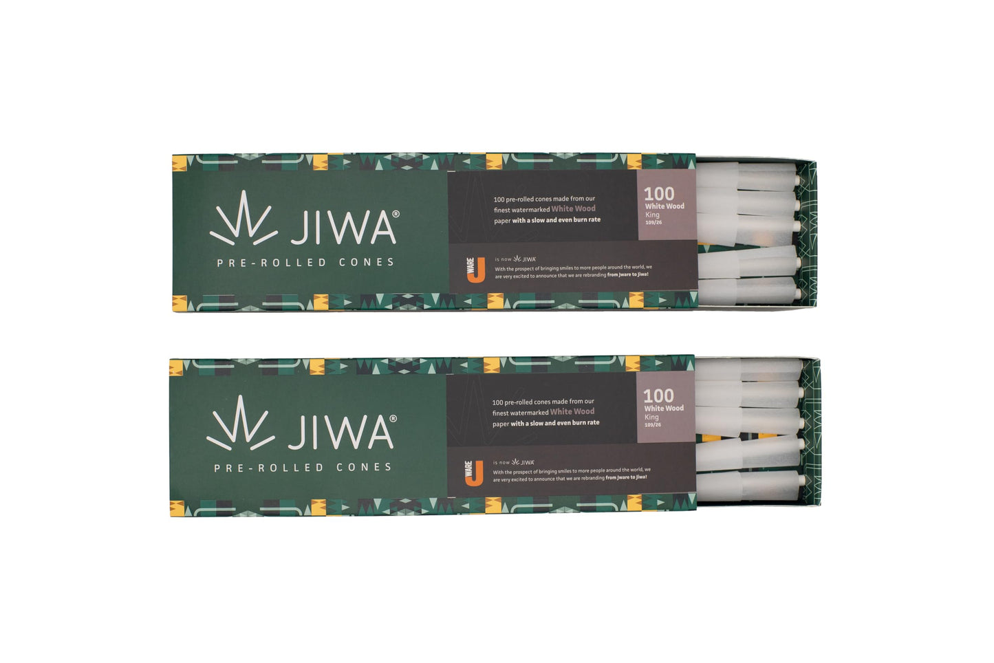 JIWA 200 Pre-Rolled King Size Cones – 109 mm with 26 mm Filter Tip